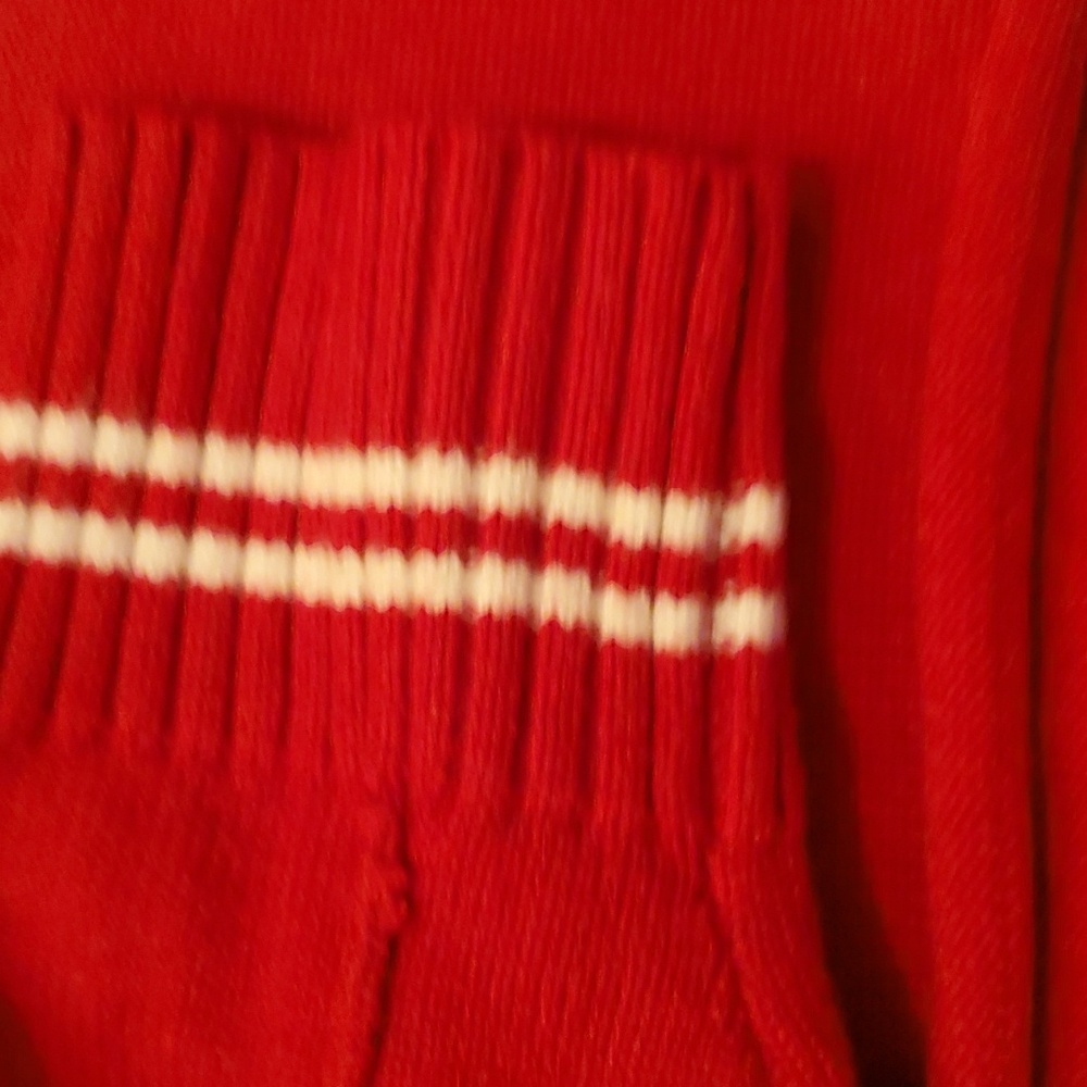 COPY - CHUNKY  OVERSIZED CROPPED SWEATER #87 RED SMALL - Picture 10 of 15